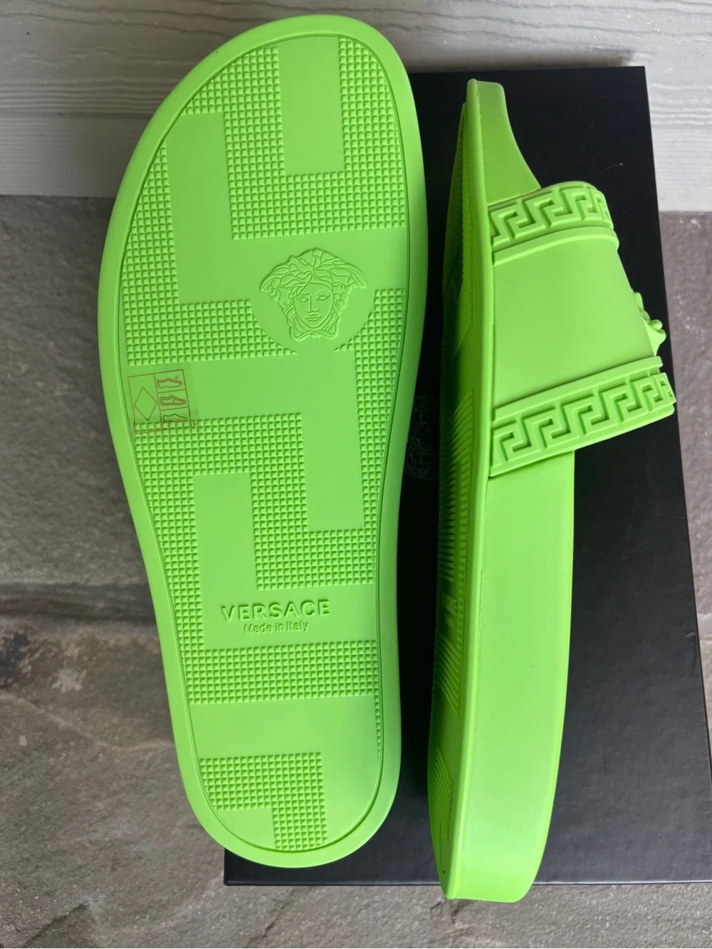 Versace Palazzo 3D Medusa Slides, Brand New
